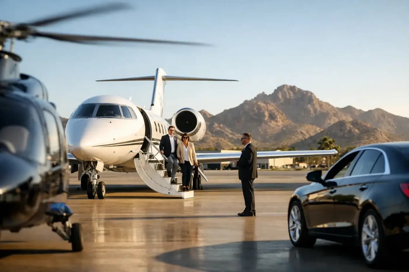 Private Jet Arrival Case Study in Scottsdale