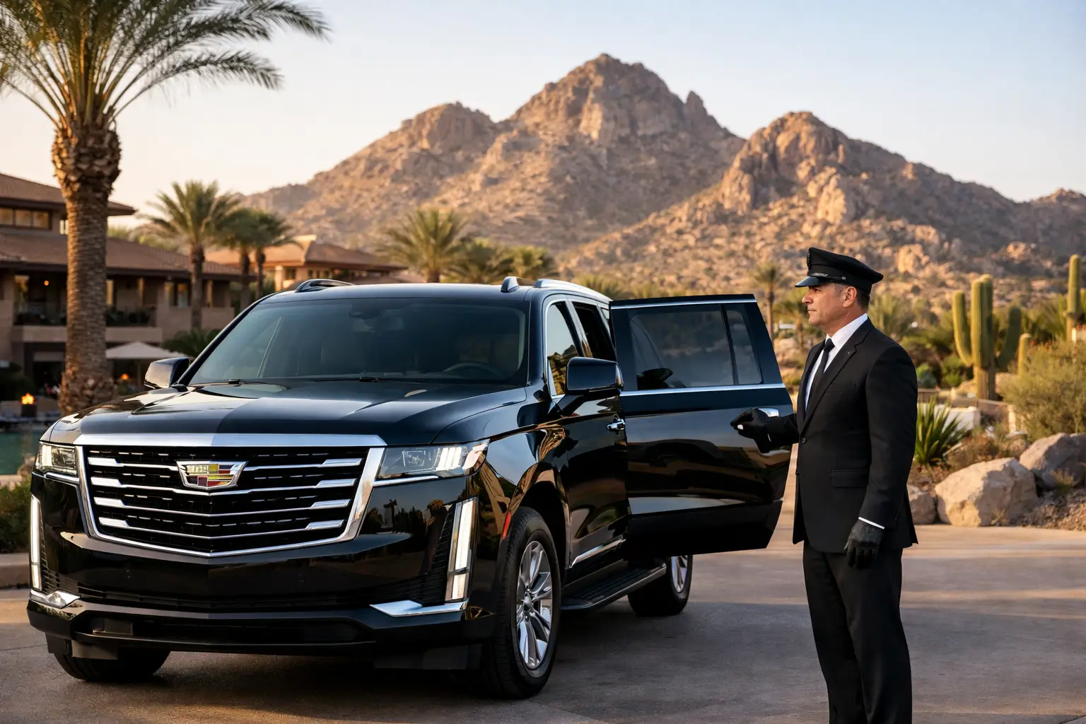 Cadillac Escalade Chauffeur Service in Scottsdale